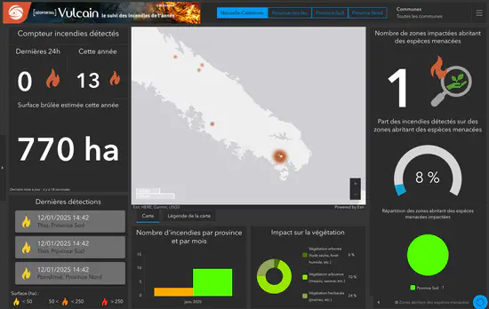 ESRI Dashboard / Wildfires